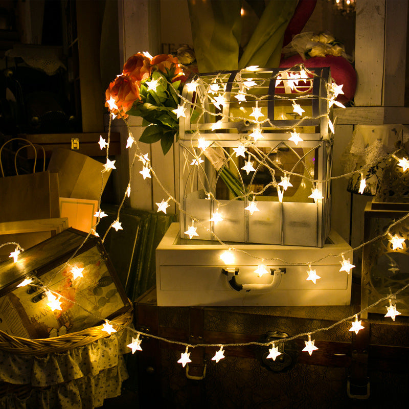 yinhendengshi Battery Box Star String Lights(100pcs/box)Low voltage safety Battery operated Convenience