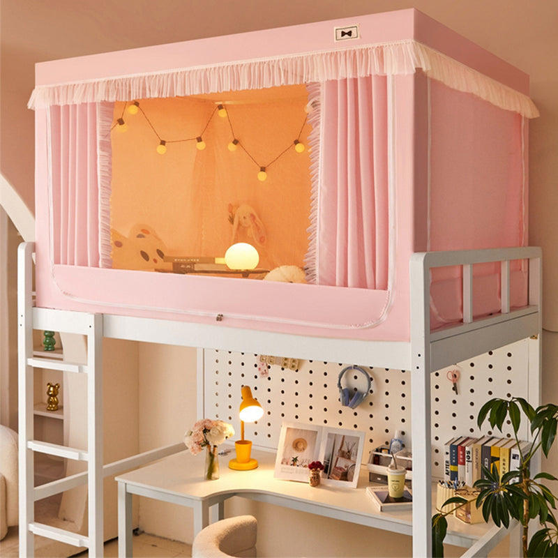 xinzhi Korean-style solid color student bed curtain mosquito net College students dormitory upper bunk u-orbit All-wrapped bed curtain and mosquito net