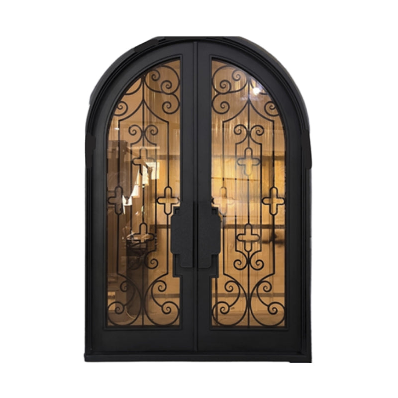 xinxi iron gate(Please consult customer service for pricing) French Entry Door Villa Double Door European Style Entry Door