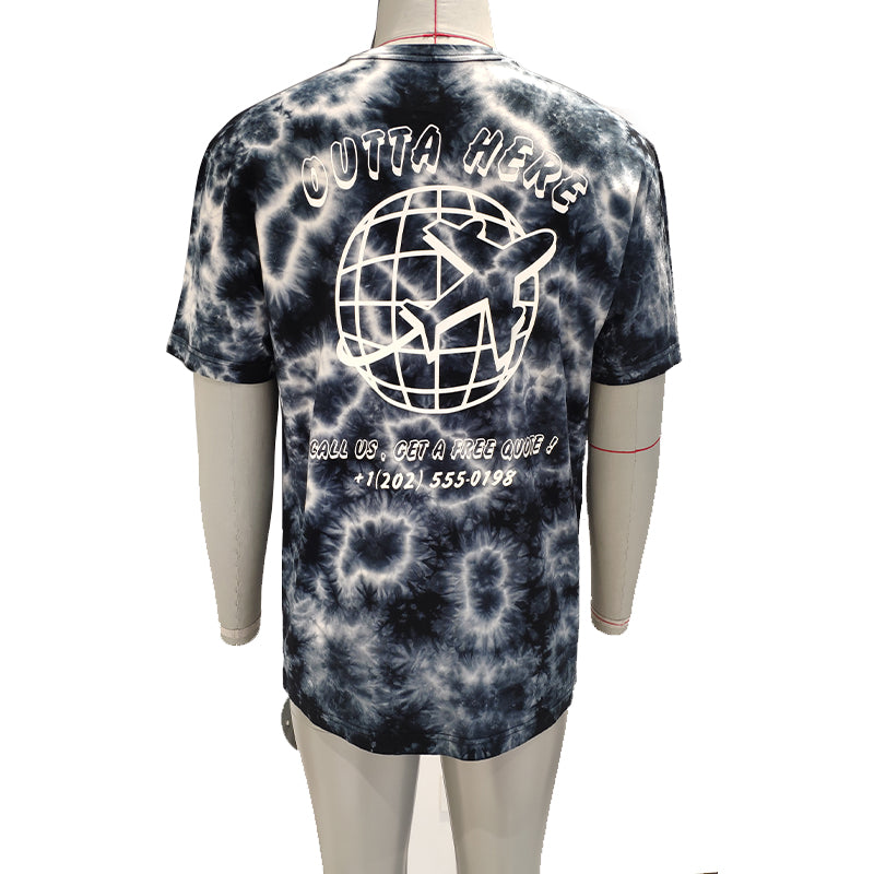 jingdi Men's Cotton Casual T-Shirt-2(500 pieces Starting lot)American Retro round neck summer short sleeves
