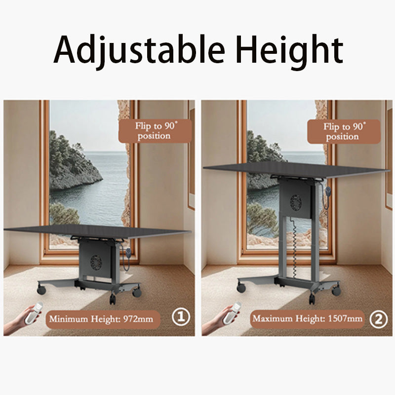 MASITE Smart Dual-Control Motorized TV Lift Mount with 0-90° Screen Rotation and Mobile TV Cart(Ask customer service for specific prices)