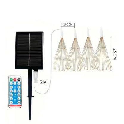 yinhendengshi Solar Hanging Fireworks Lights（50pcs/box）Easy to install   High quality performance  Outdoor waterproofing