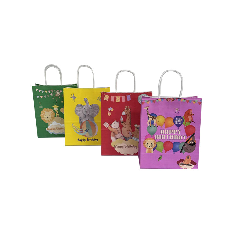 kalefubaozhuang Eco-friendly kraft paper bags (Cartoon version)  Take-out bag