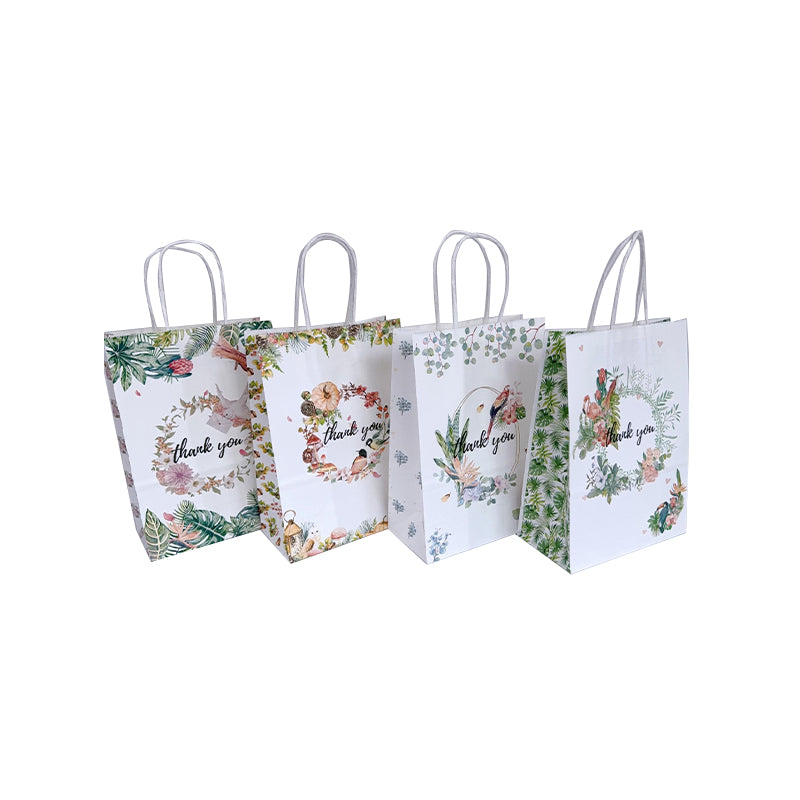 kalefubaozhuang Eco-friendly kraft paper bags (Flower and bird)  Garment bag